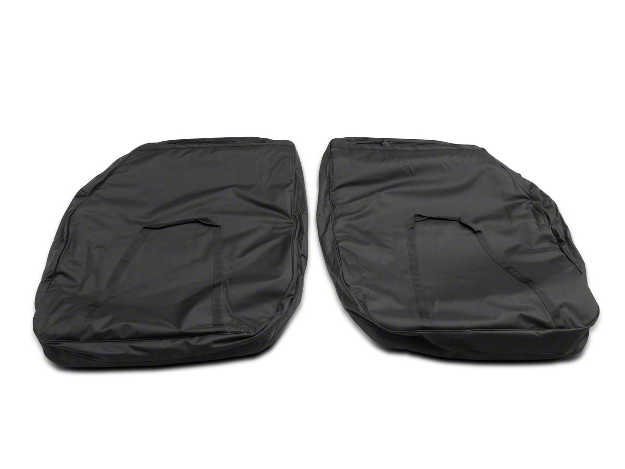 Bestop 51814-35 Matte Black Diamond Element Door Storage Bag Set for 2007-2018 Wrangler JK Unlimited Rear pair 